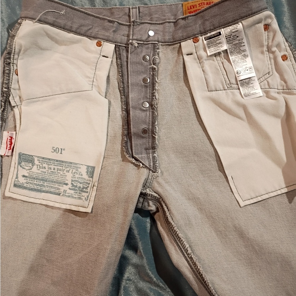 Levi’s 501 Original Fit Gray 32x30 - Picture 5 of 11